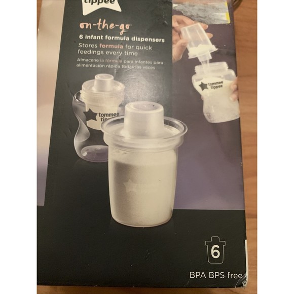 6 Pc Tommee Tippee Infant Baby On The Go Dispensers BPA Free - Picture 5 of 12